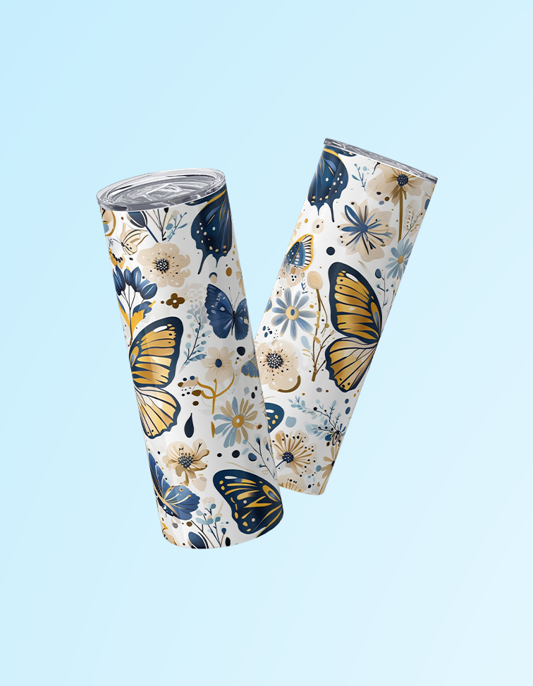 Butterflies 20oz. Tumbler | Grace & Fire Designz