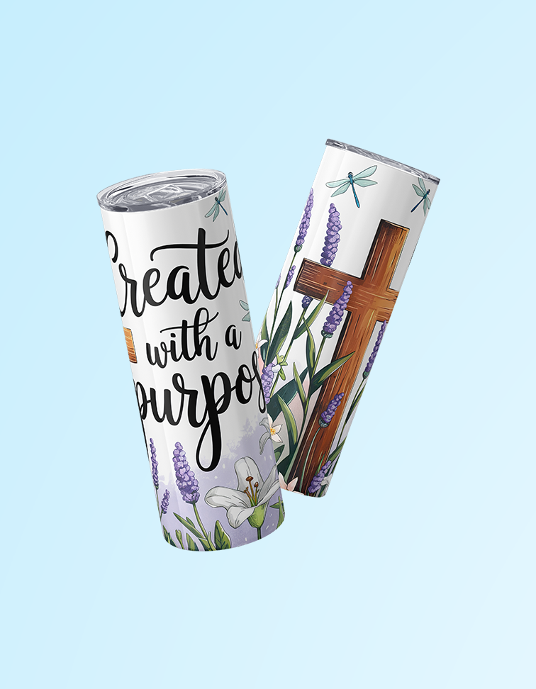 Created with a Purpose 20oz. Tumbler | Grace & Fire Designz