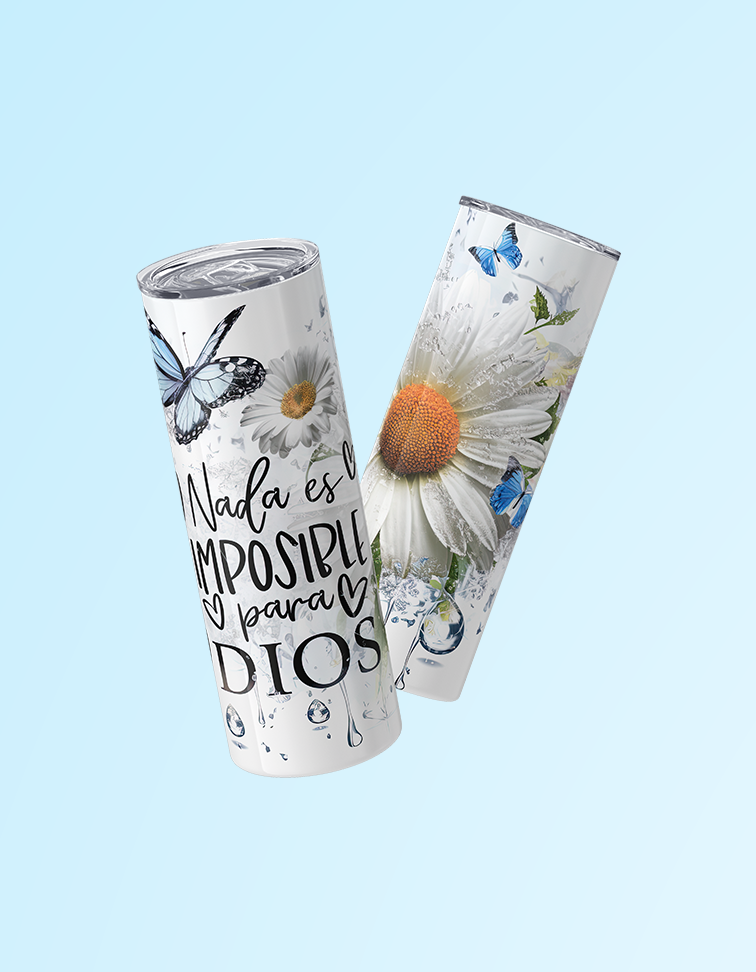 Nada es Impossible para Dios 20oz. Tumbler | Grace & Fire Designz