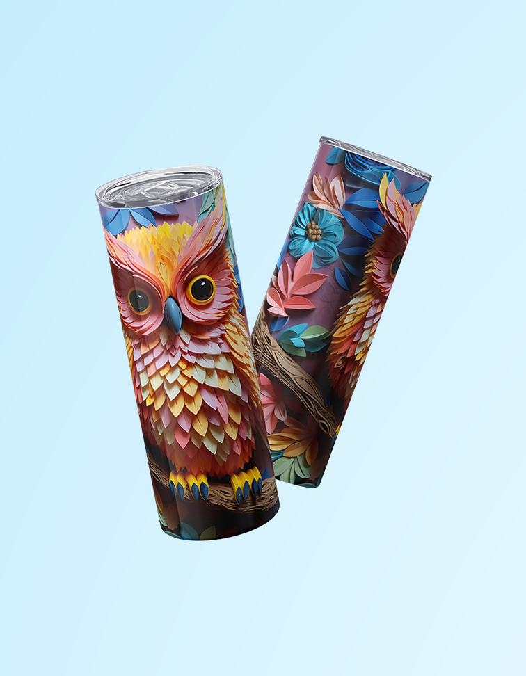 3D Color Whoot Owl | Grace & Fire Designz