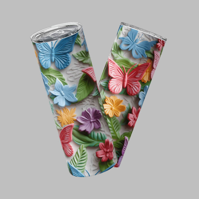 3D Tropical Butterflies | Grace & Fire Designz