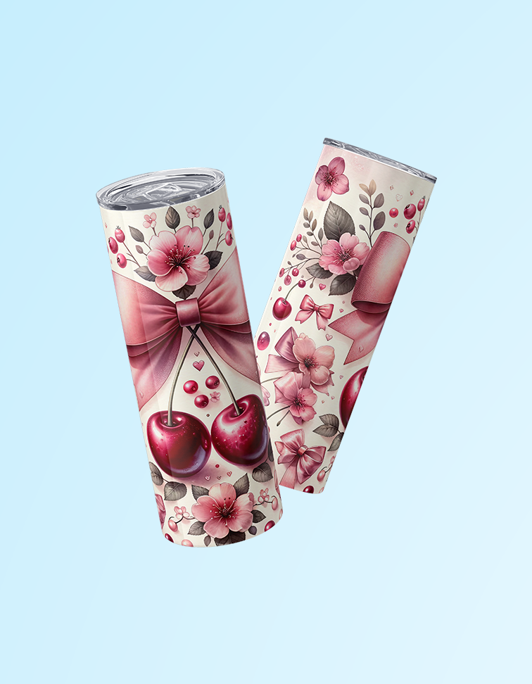 Cherries 20oz. Tumbler | Grace & Fire Designz