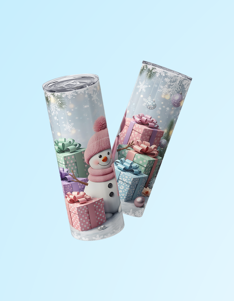 Crocheted Snowman 20oz. Tumbler | Grace & Fire Designz