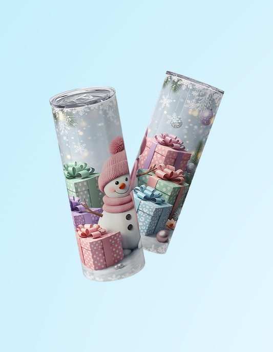 Crocheted Snowman 20oz. Tumbler | Grace & Fire Designz