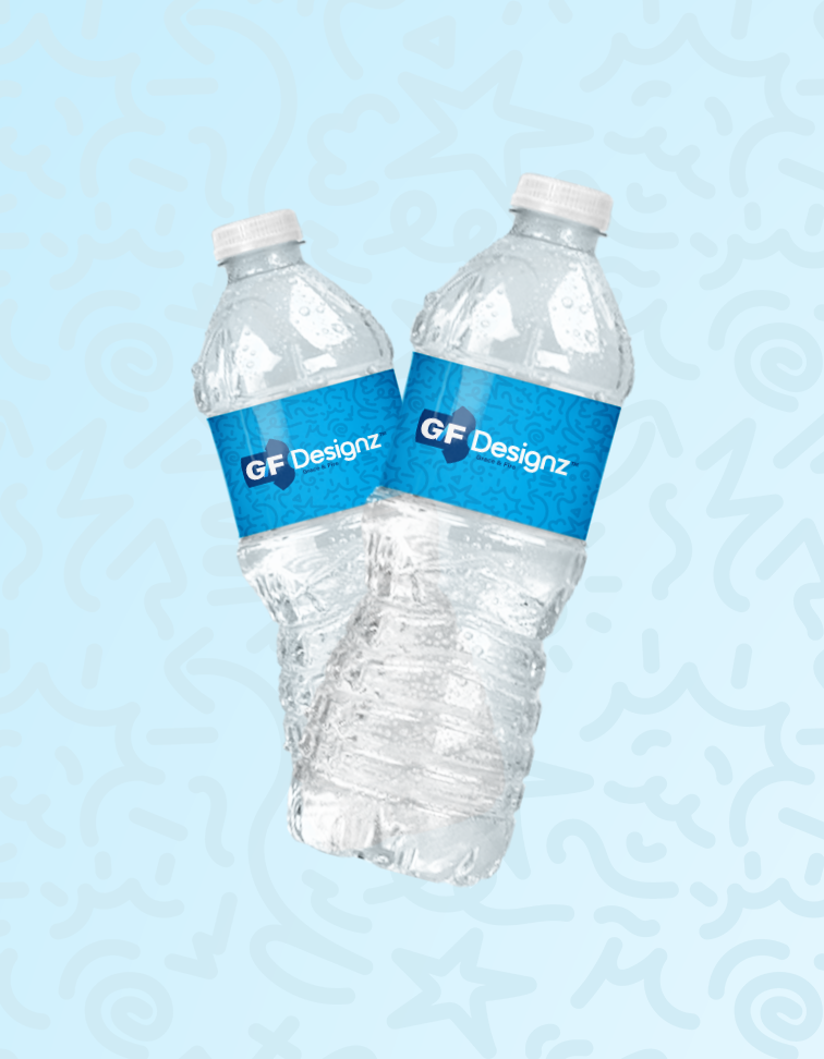 Custom Water Bottles party decor