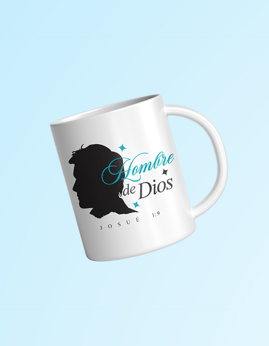 Hombre de Dios 11oz. Glossy White Mug | Grace & Fire Designz
