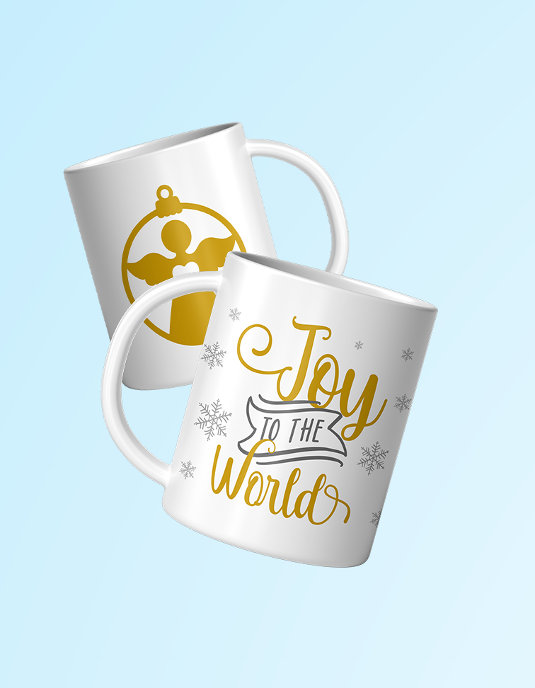 Joy 11oz. White Mug | Grace & Fire Designz

