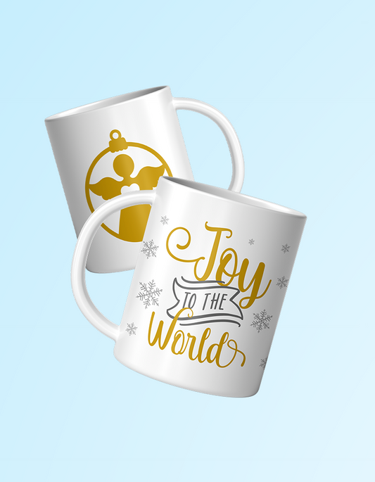 Joy 11oz. White Mug | Grace & Fire Designz
