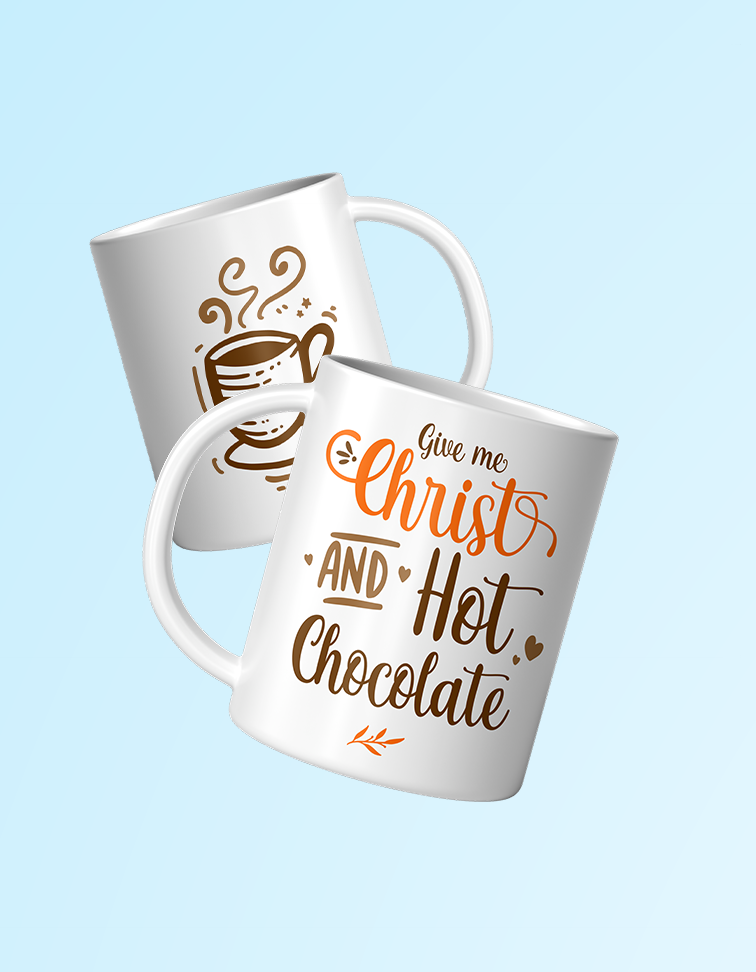 Give me Christ and Hot Chocolate 11oz white mug.