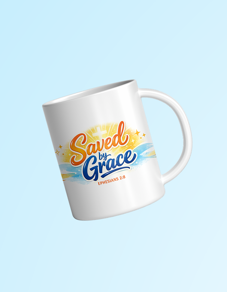 Saved by Grace 11oz white mug | Grace & Fire Designz