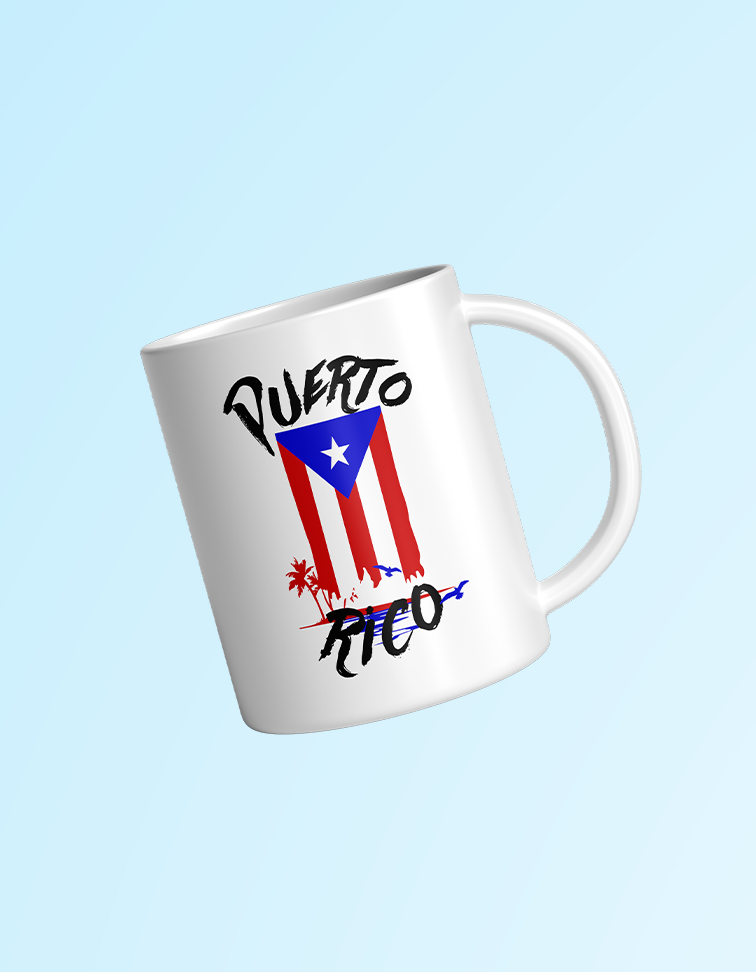 Puerto Rico 11oz. White Mug | Grace & Fire Designz