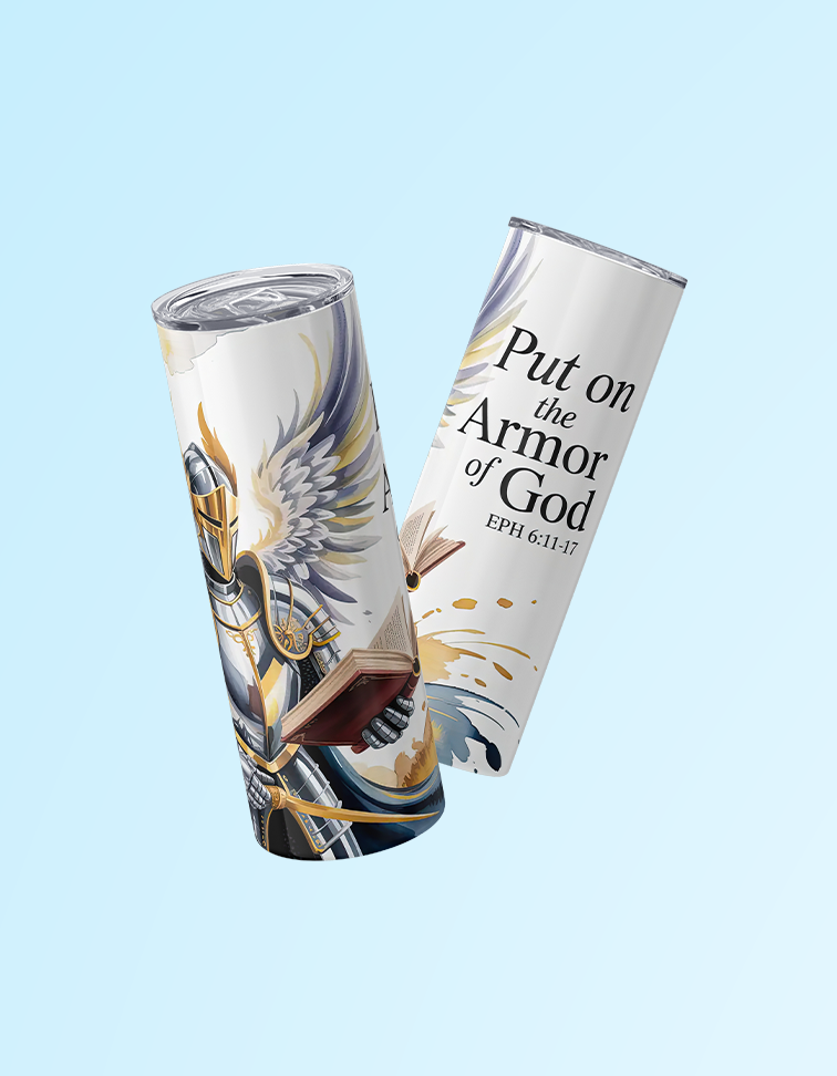 Put on the Armor of God 20oz. Tumbler | Grace & Fire Designz