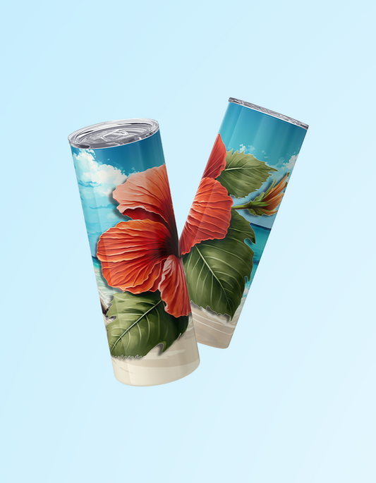 Puerto Rico Beach & Flower 20oz. Tumbler
