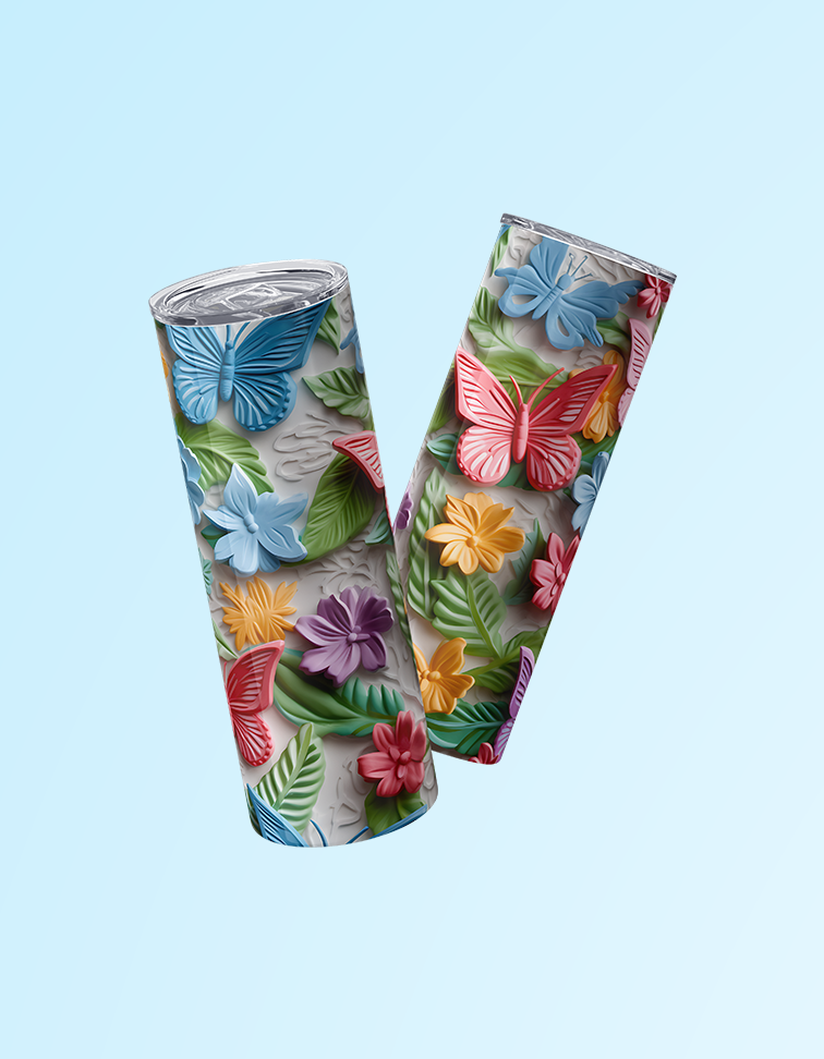 3D Tropical Butterflies | Grace & Fire Designz